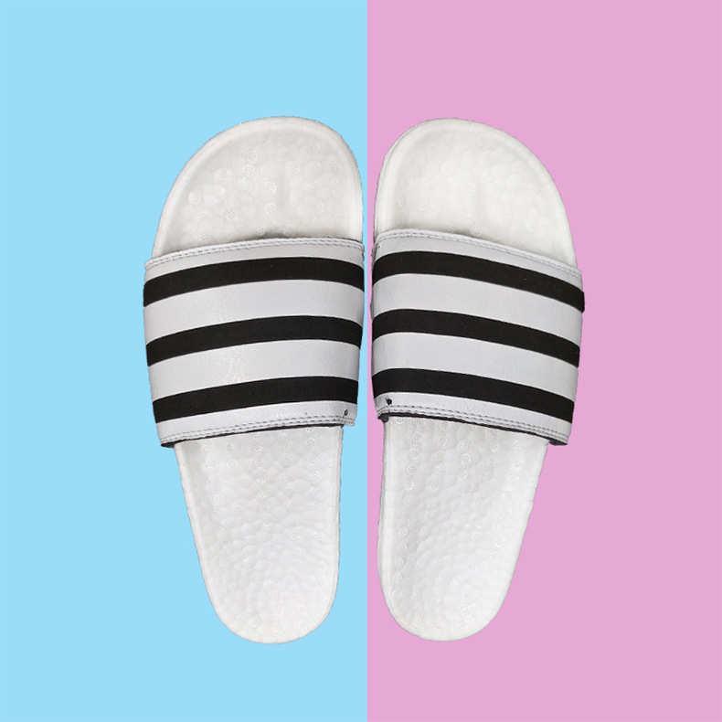 布拖鞋（黑白條紋）